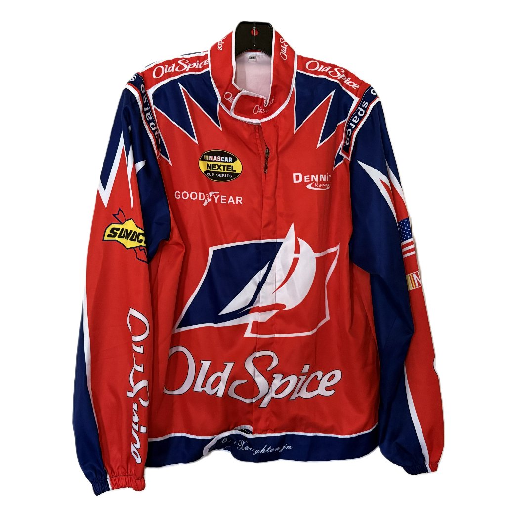 Cal Naughton Jr Nascar Jacket Costume Talladega Nights Size Medium Polyester